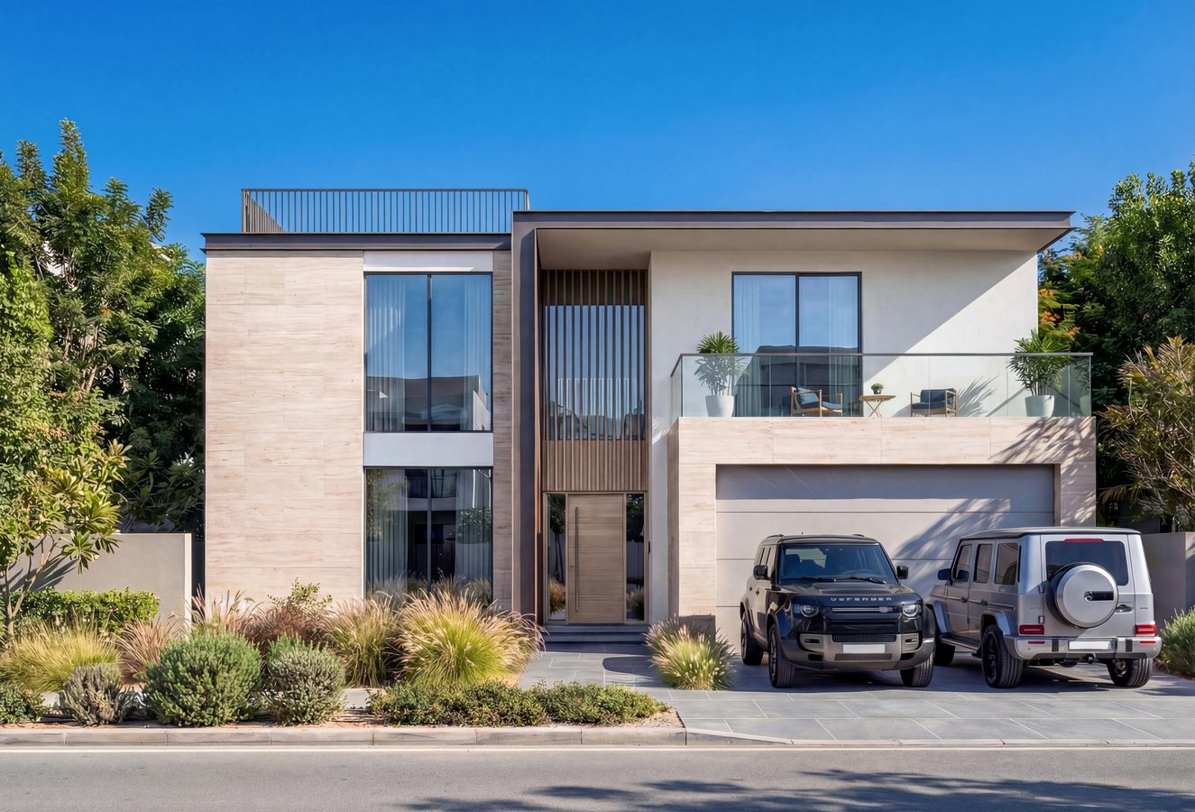 Luxury UAE Villa Front View